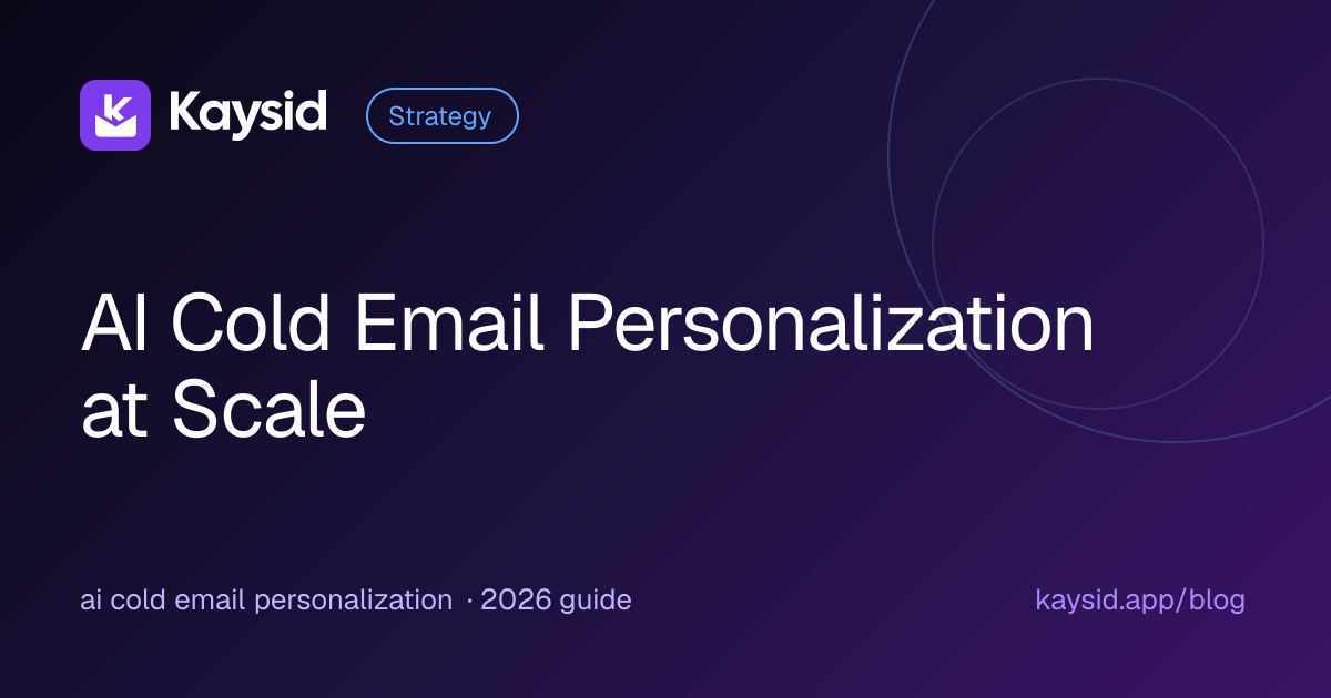 AI Cold Email Personalization at Scale: Write a Unique Email for Every Lead (Without Sounding Like a Robot)